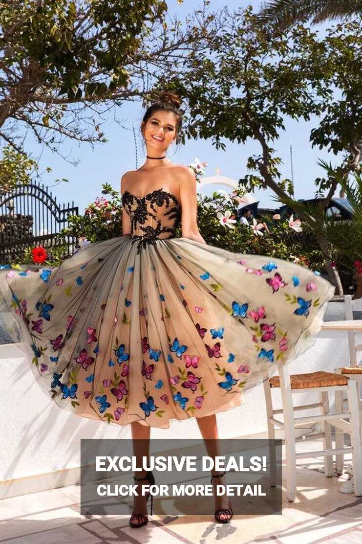 Short Prom Party Cocktail Dress A-Line Strapless Homecoming ...