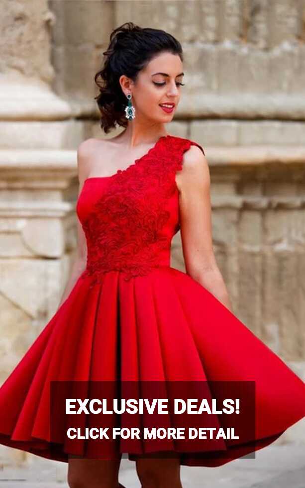 Short Red Prom Homecoming Dresses &amp; Cocktail Gowns - June Bridals