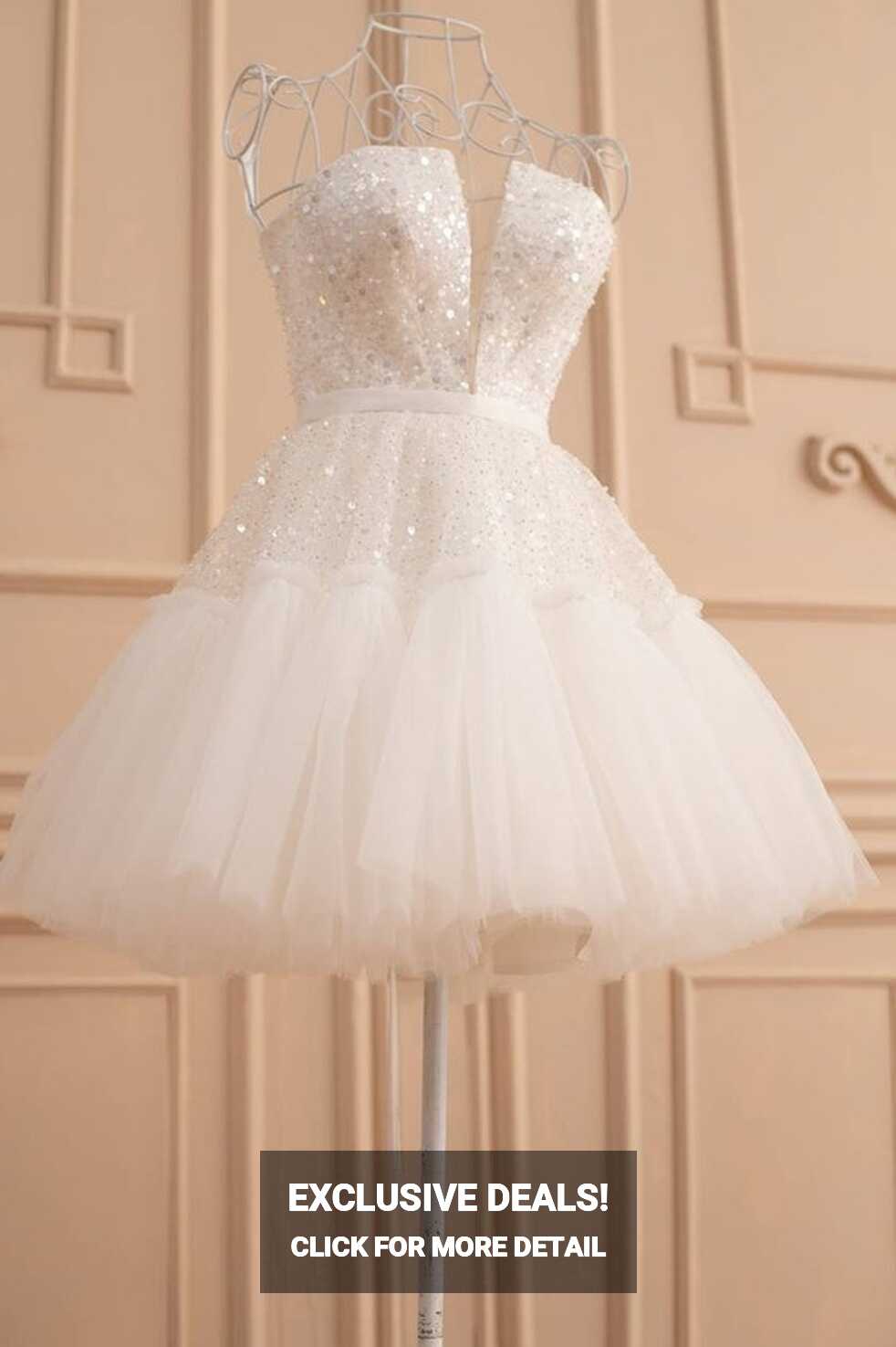 Short Wedding Dress, Reception Dress for Bride, Bridal Shower ...