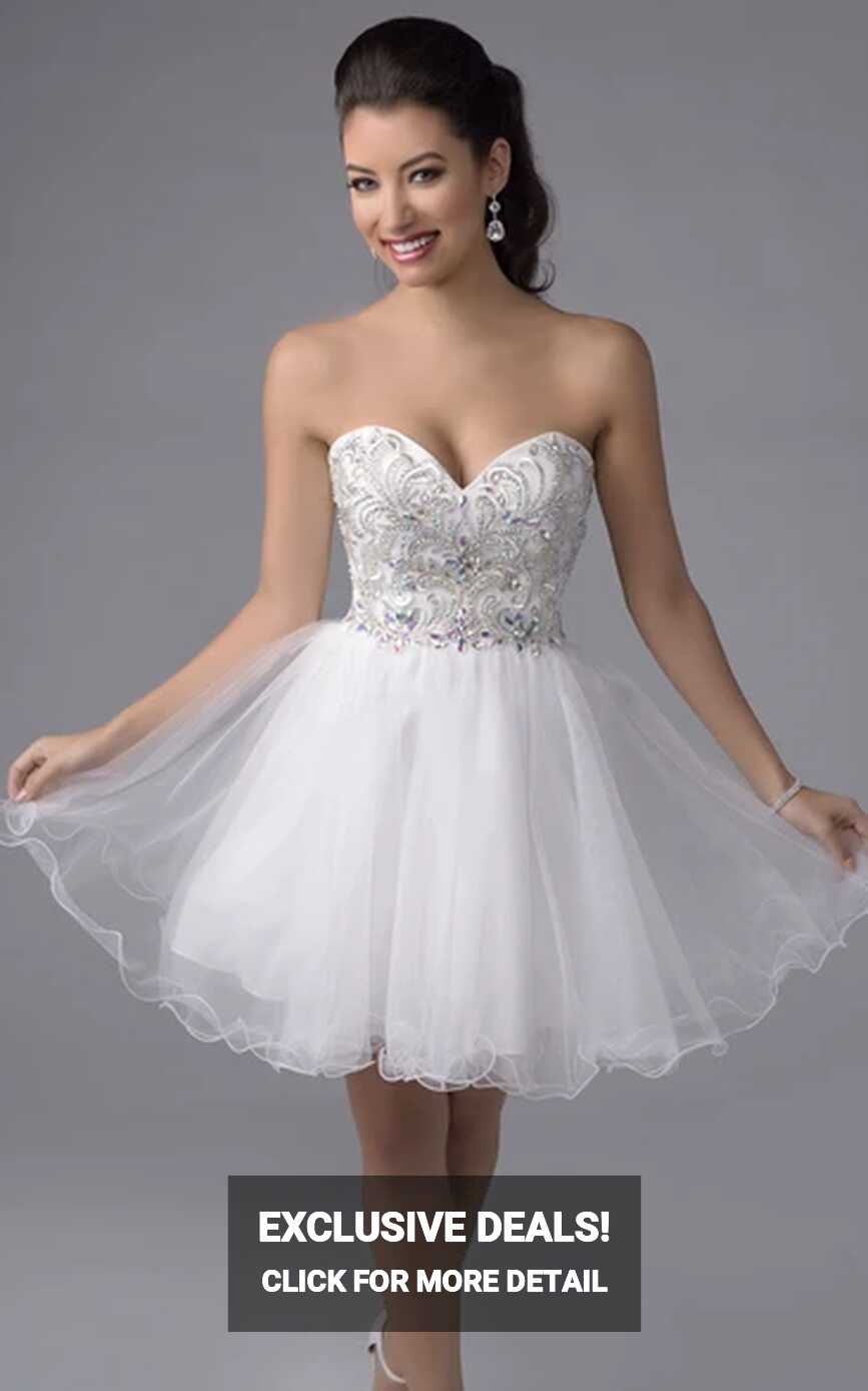 Short White Formal Dresses | Little White Dresses - UCenter Dress