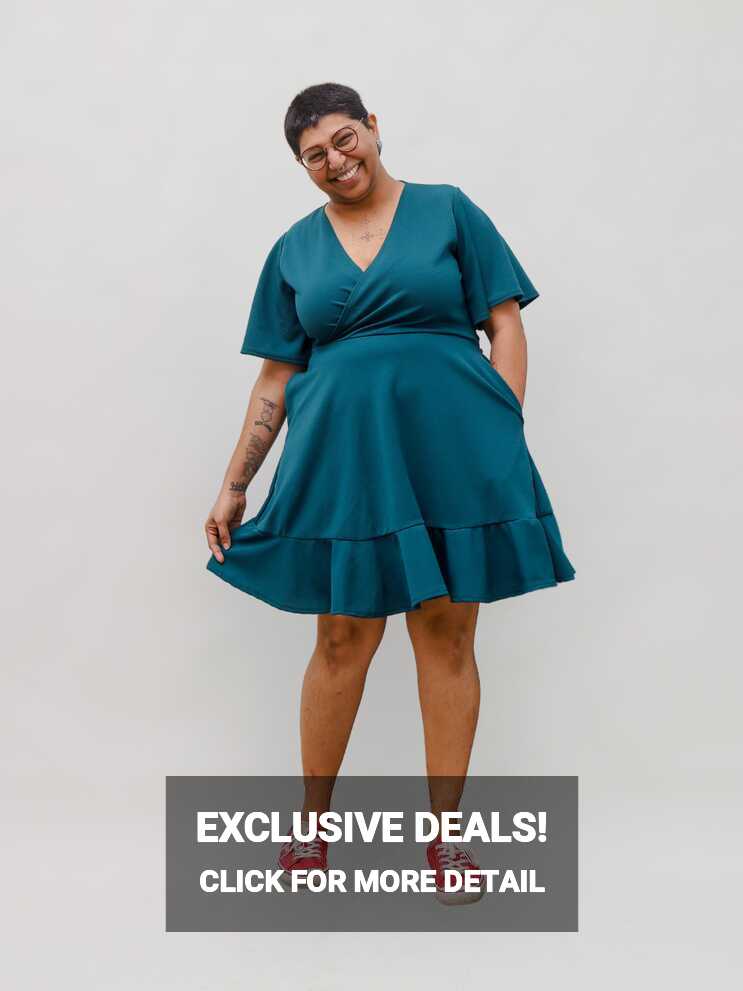 Short Wrap Dress – THE CURVE CULT