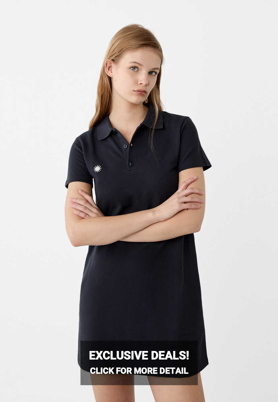 Short sleeve polo shirt-style dress - Women&#39;s fashion ...