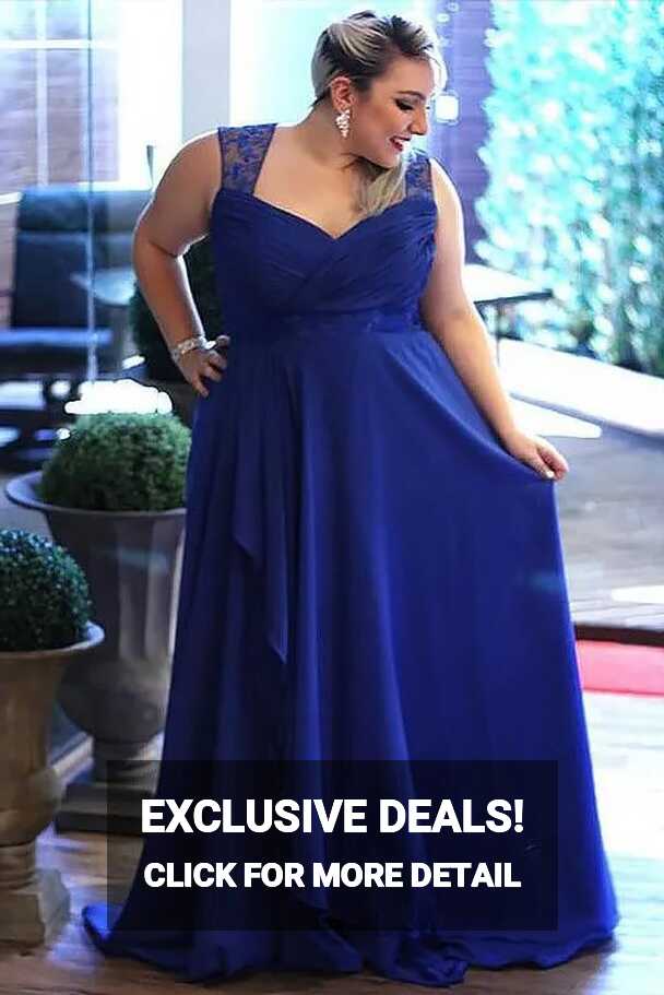 Simple Royal Blue Plus Size Cheap Prom Asos Blue Bridesmaid Dress ...