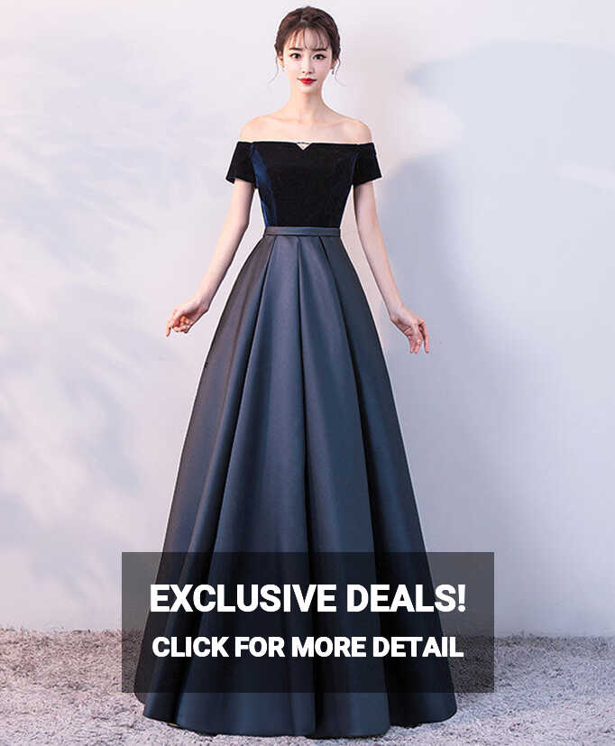 Simple Satin Long Prom Dress, Long Formal Dress – shopluu