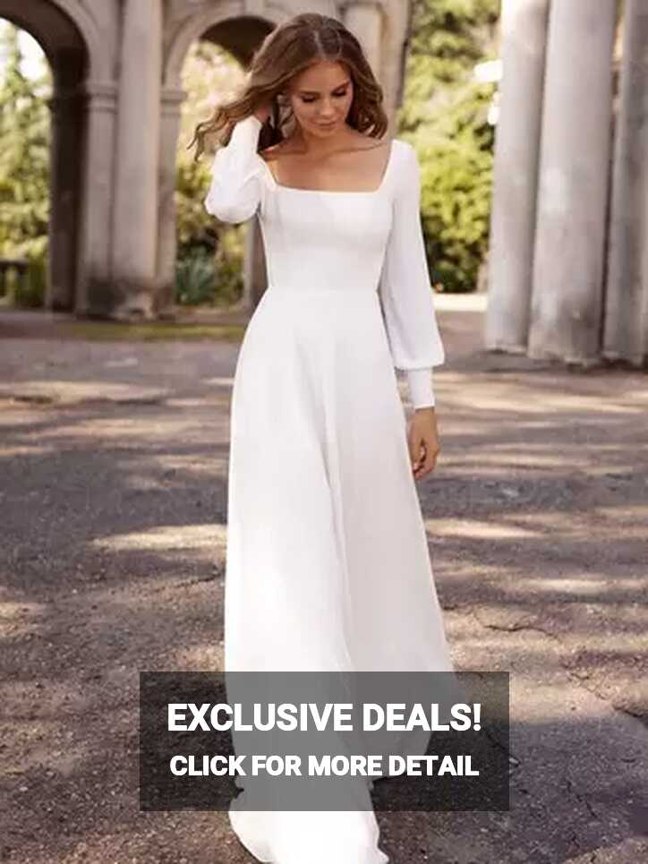 Simple Wedding Dresses 2024&amp;simple bridal dresses - Milanoo.com