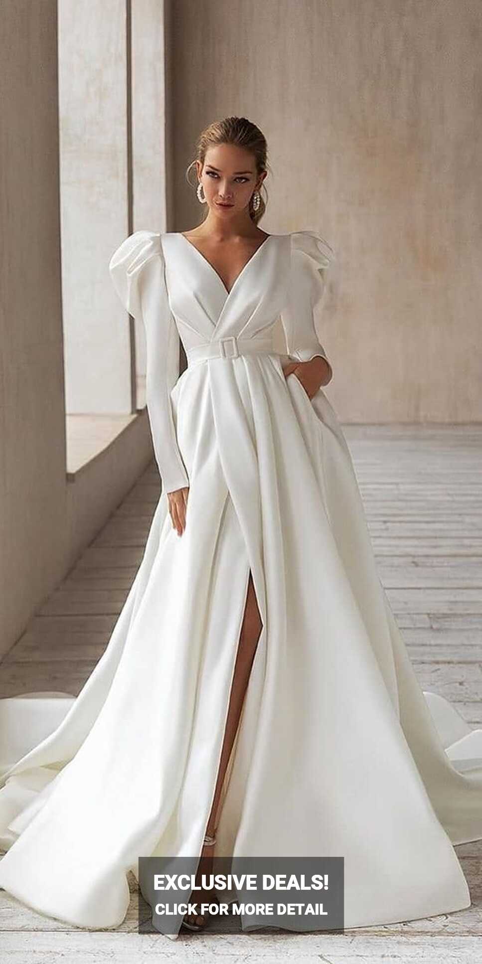 Simple Wedding Dresses With Sleeves | Wedding Dresses Guide ...