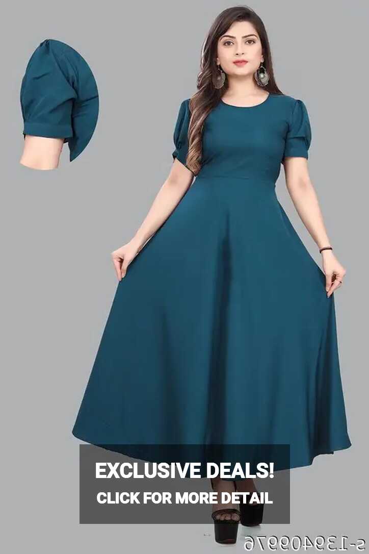 Simple and attractive casual wear maxi dress for women