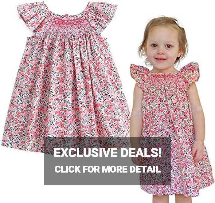 Simplee kids Baby Girls Summer Casual Dresses Toddler Floral Print ...