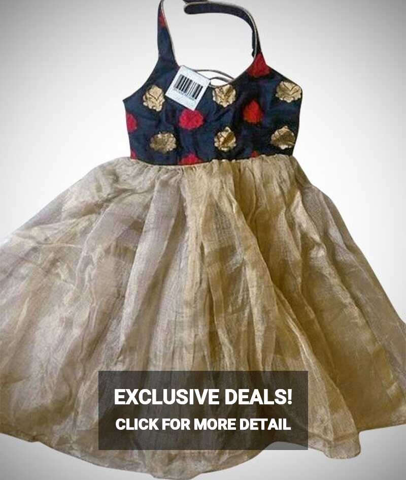 Sleeveless Designer Frock For Girls