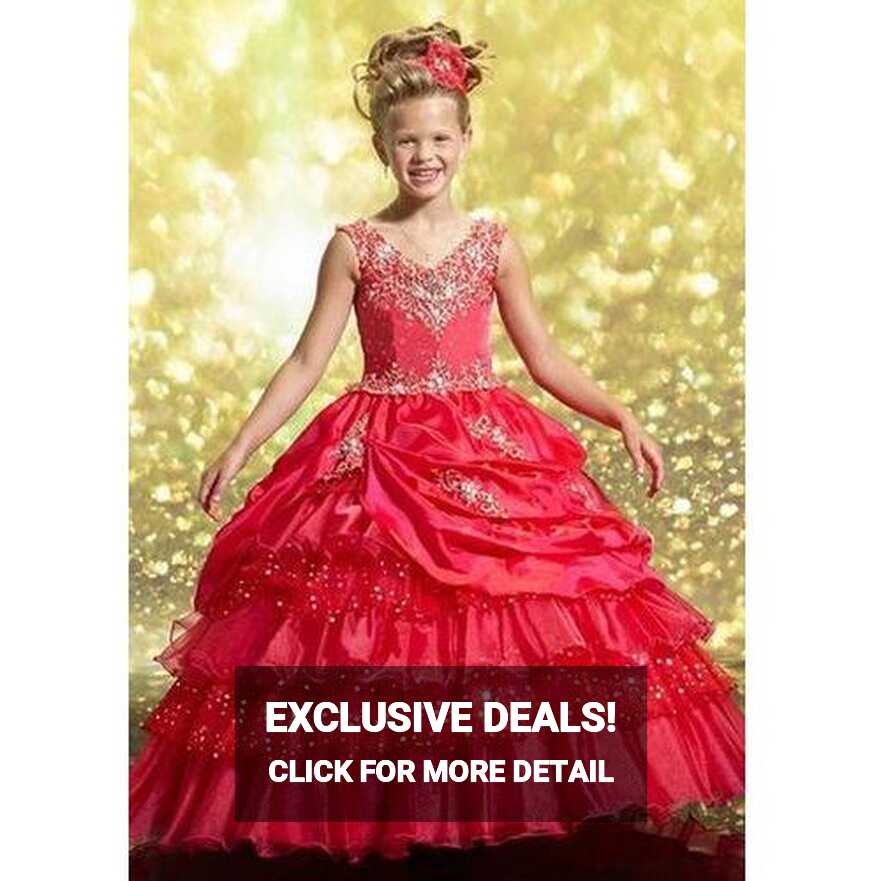 Sleeveless Red Kids Ball Gowns at Rs 15000 in Faridabad | ID ...