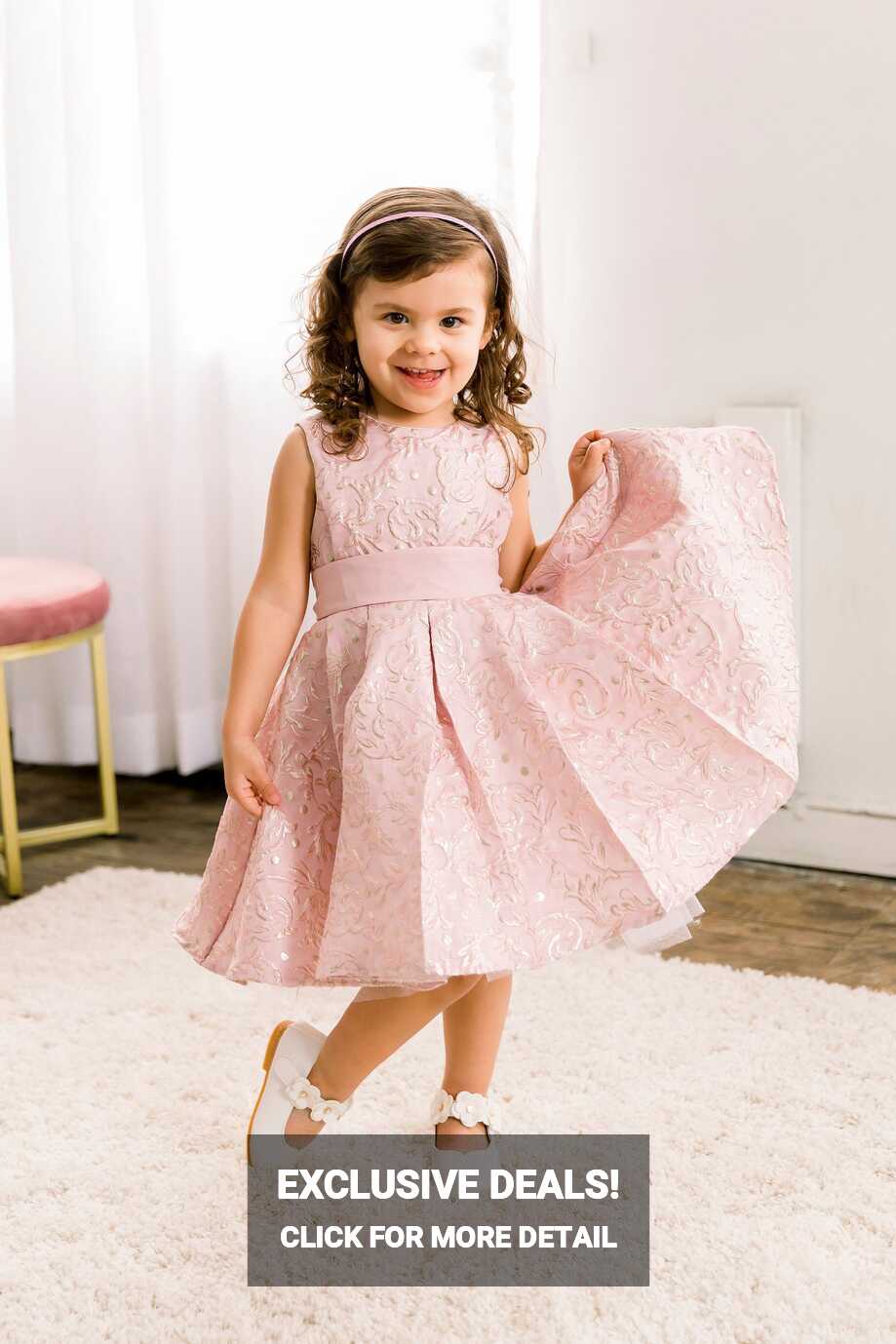 Soft Pink Short Dress, Little Girls Party Dress, Girls Formal ...