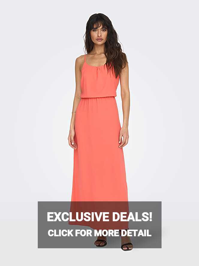 Solid colored Maxi dress | Medium Rose | ONLY®