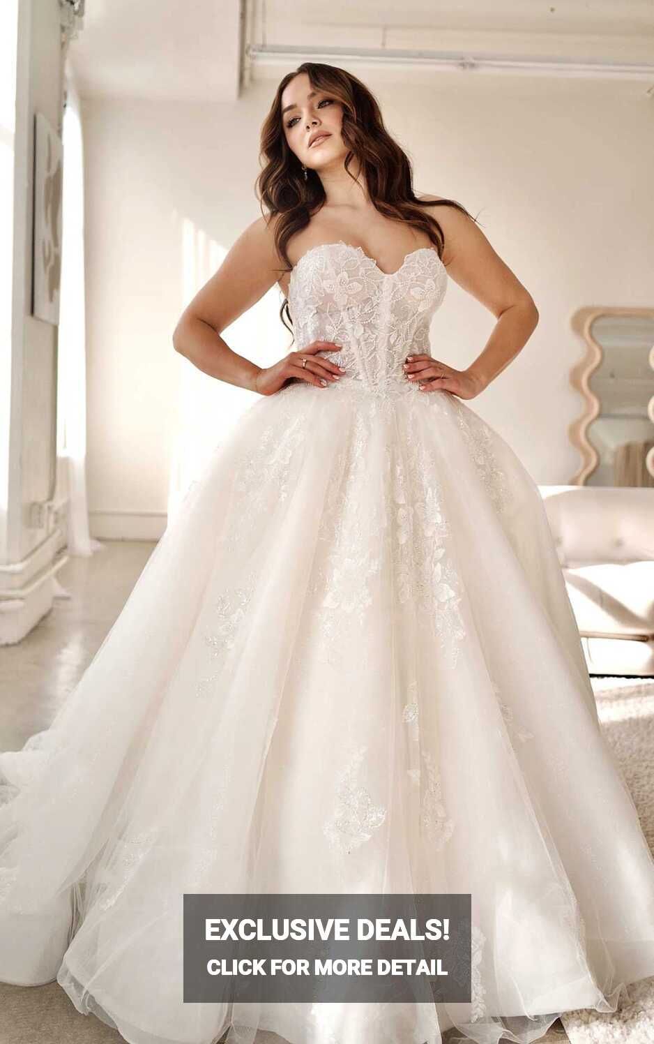 Sparkling Designer Princess Corset Ballgown Wedding Dress with ...