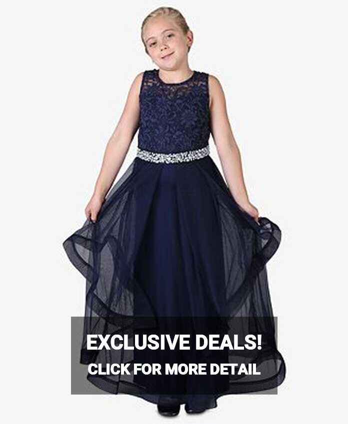 Speechless Embellished-Lace Maxi Dress, Big Girls (7-16) - Macy&#39;s