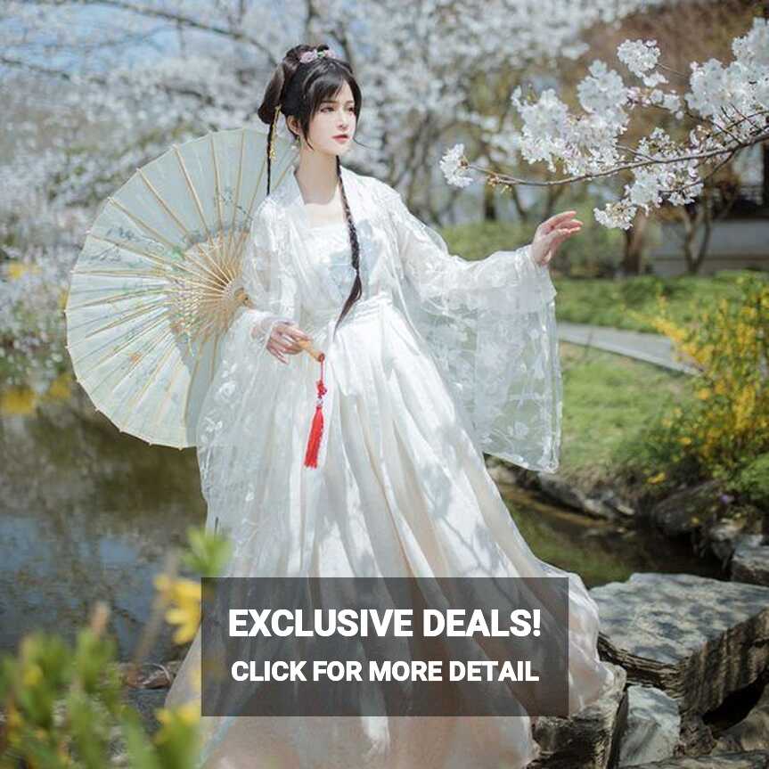 Spring Fairy White Wedding Hanfu Dress - Newhanfu