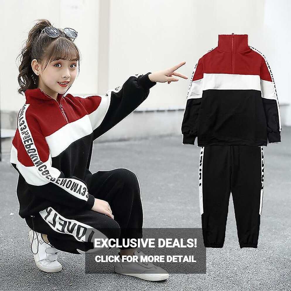 Spring Girls Clothing Sets Children Sweatshirt Coats Pants ...