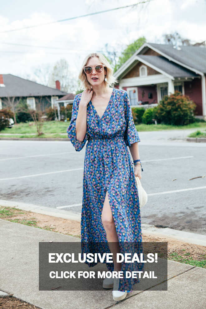 Spring Pairing: Maxi Dress + Espadrille Sneakers - The Mom Edit