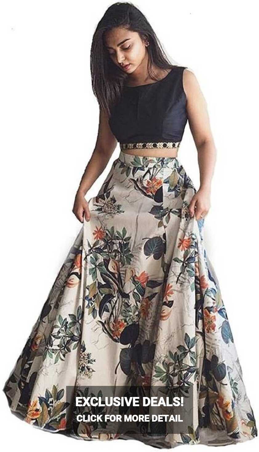 Stitched banglori satin Printed Lenga-choli, Size: Free Size, Age ...