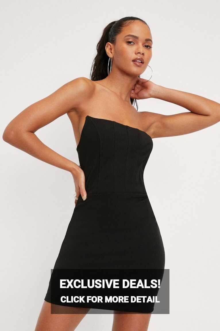 Strapless Corset Bodycon Mini Dress