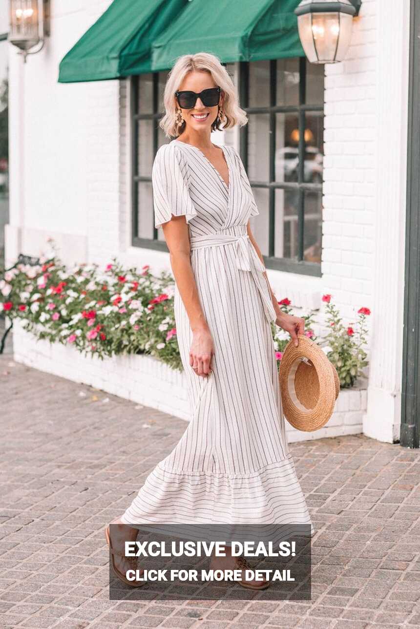 Striped Summer Maxi Dress - Straight A Style