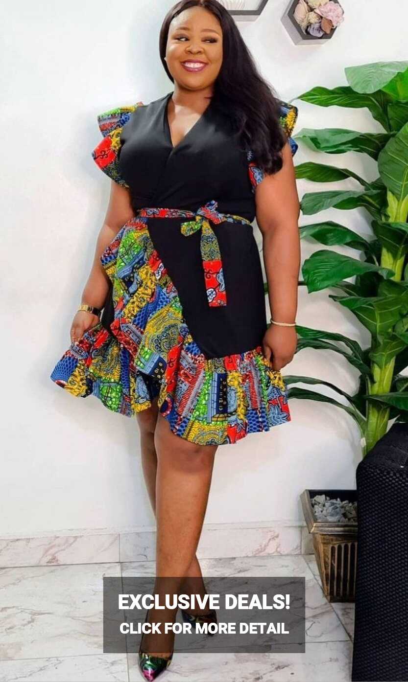 Stunning Ankara Wrap Gown Styles for Stylish Ladies - Stylish Naija