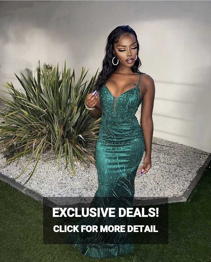 Stunning Green Sleeveless Evening Dress,Glam Dress Y5907 ...