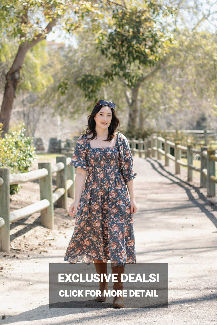 Styling: Smocked Dress with Cowgirl Boots Outfit - A Good Hue