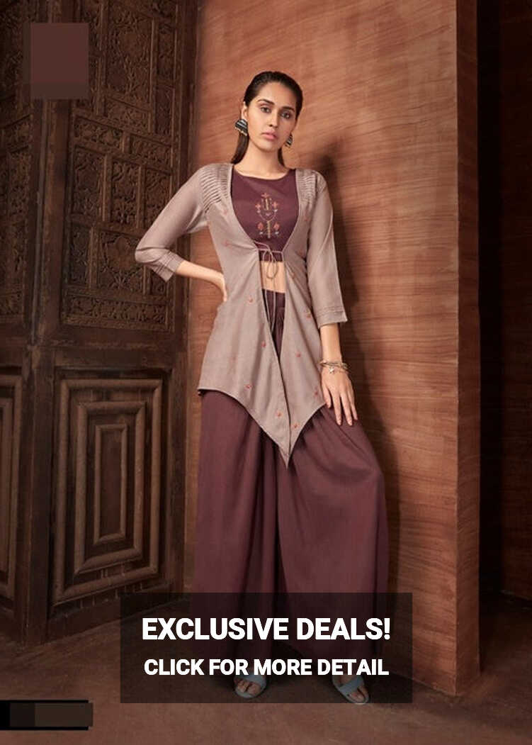 Stylish Contemporary indian dress - Brown | | Chiro&#39;s By Jigyasa