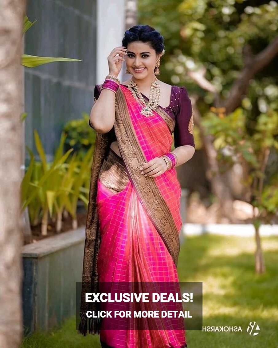 Stylish Party Wear South Indian Style Silk Saree - Evilato