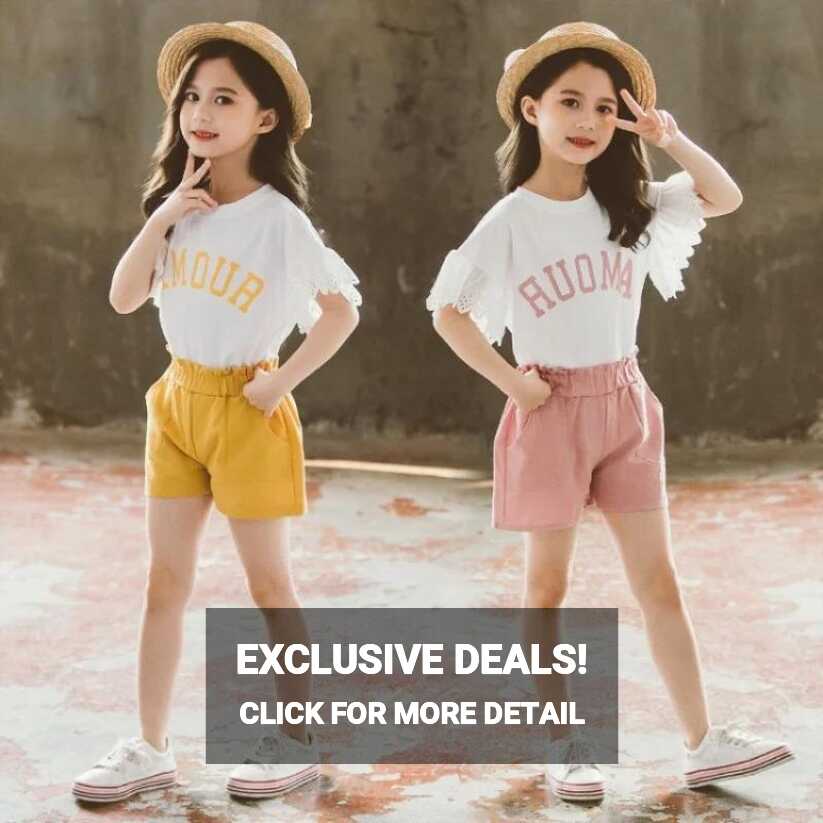 Stylish T-shirt + Shorts style Summer dress for girls - Elite Kids