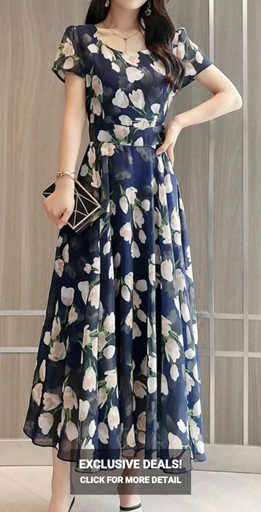 Stylish and gorgeous chiffon maxi frocks designs for girls