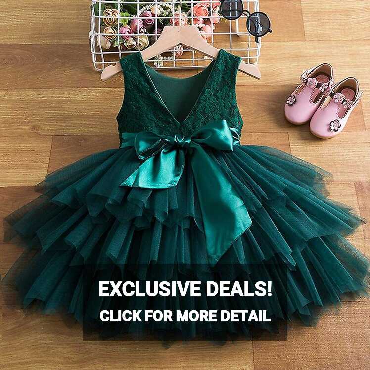 Summer Baby Girls Birthday Party Dresses Flower Elegant Lace ...