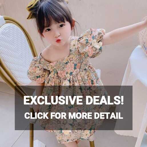 Summer Cute Dress Girls Korean Dress Baby Kids Princess Dress With ...