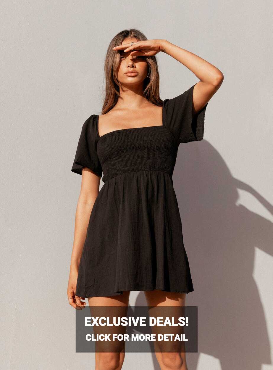 Summer Nights Mini Dress Black