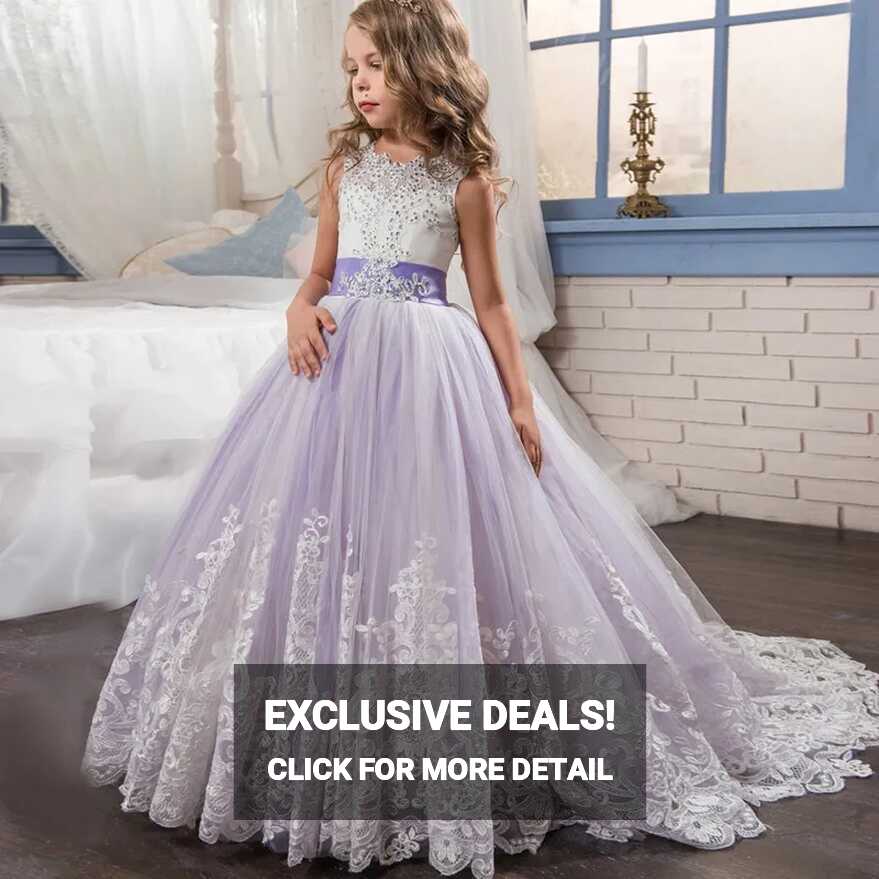 Summer Princess Childrens Bridesmaid Dresses For Girls Elegant ...