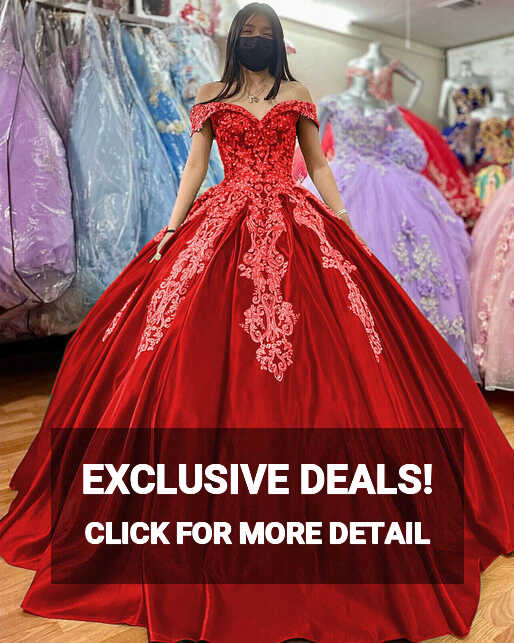 Sweet 15 16 Dress Princess Satin Beaded Prom Party Quinceanera ...