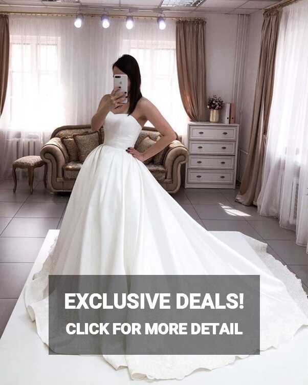 Sweetheart Corset Wedding Dress Satin Ball Gown – alinanova