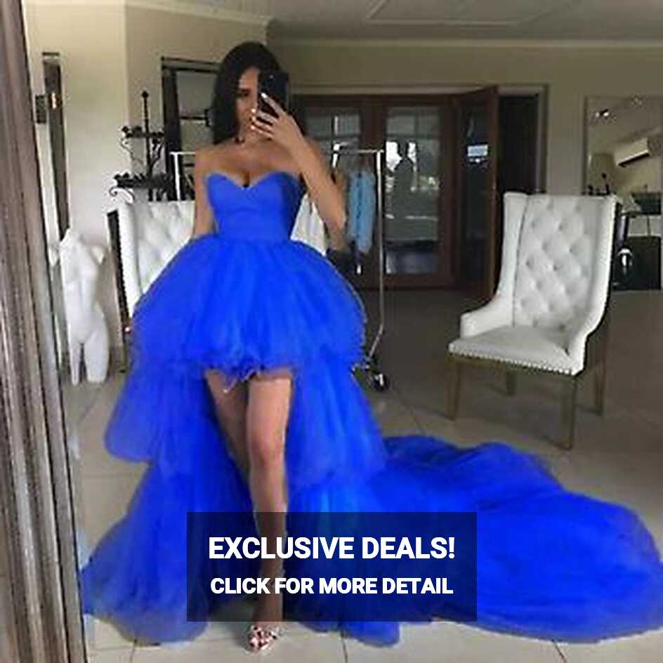 Sweetheart Ruffles Tulle Short Front Long Back Dresses Set-3 ...