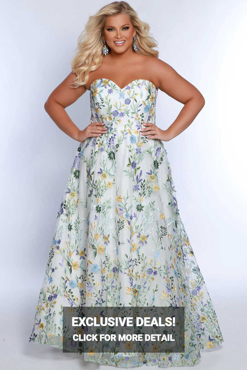 Sydneys Closet SC7381 Long Prom Dress Plus Size A-Line Sweetheart ...