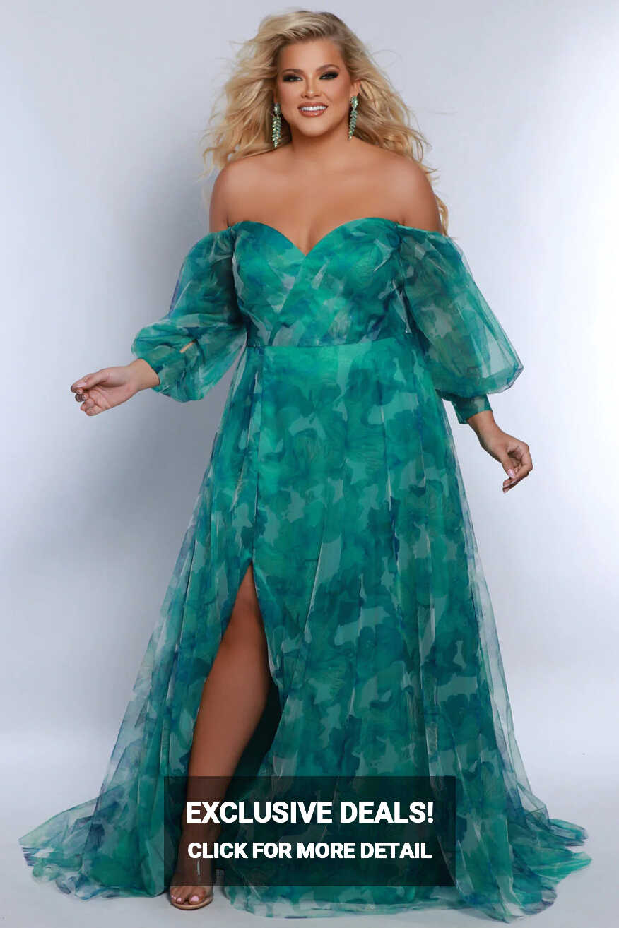 Sydneys Closet SC7386 Long Prom Dress Plus Size Strapless A-Line ...