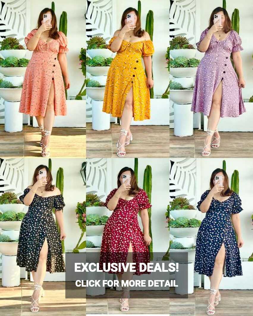 TASHA SLIT DRESS PLUS SIZE [INF], korean dress, bangkok dress ...