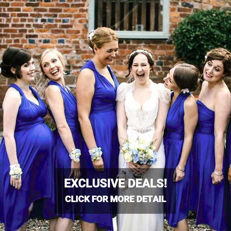 TDY Royal Blue Short Infinity Bridesmaid Dress – Thedaintyard