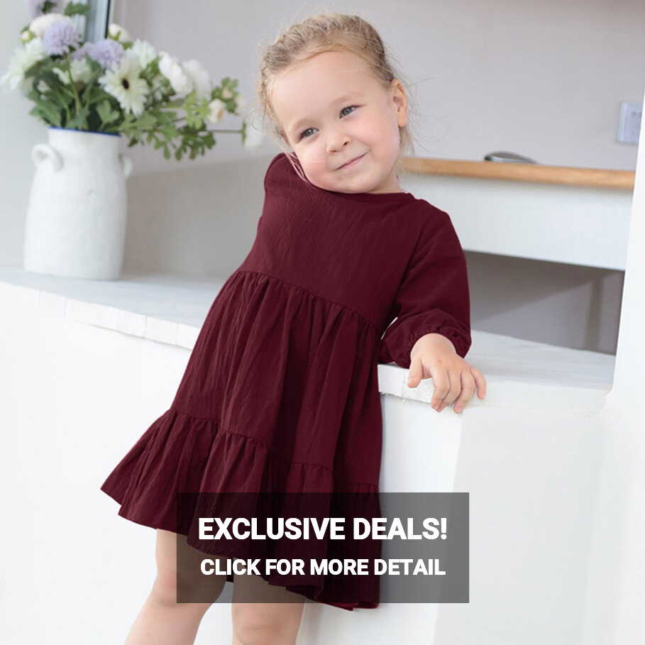 TOWED22 Baby Girl Dresses,Toddler Girl Dress Long Sleeve Play Wear ...