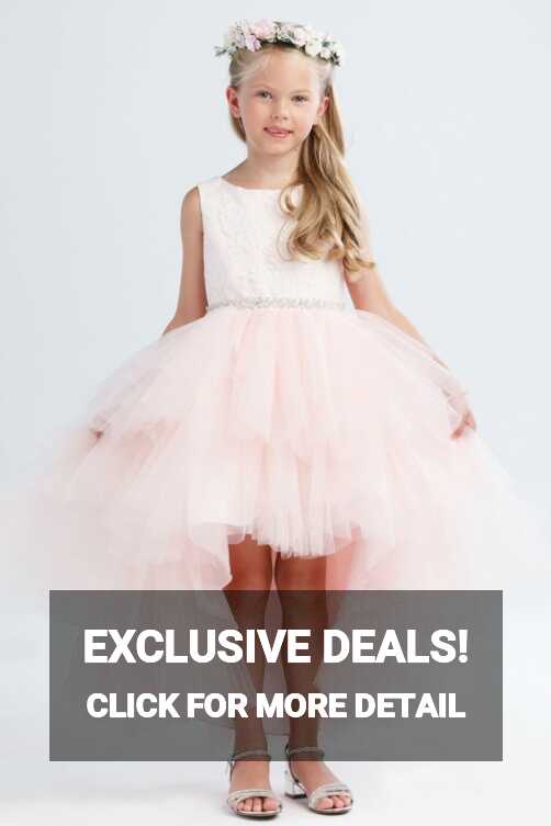 TT_5722BL - Girls Dress Style 5722 - Satin and Tulle High-Low ...