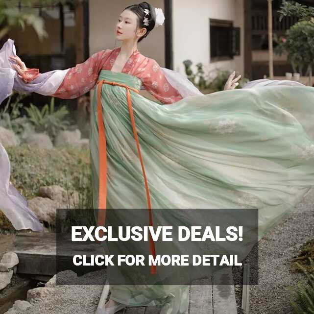 Tang Dynasty Hanfu Dress For Women Oriental Princess Folk Dance ...