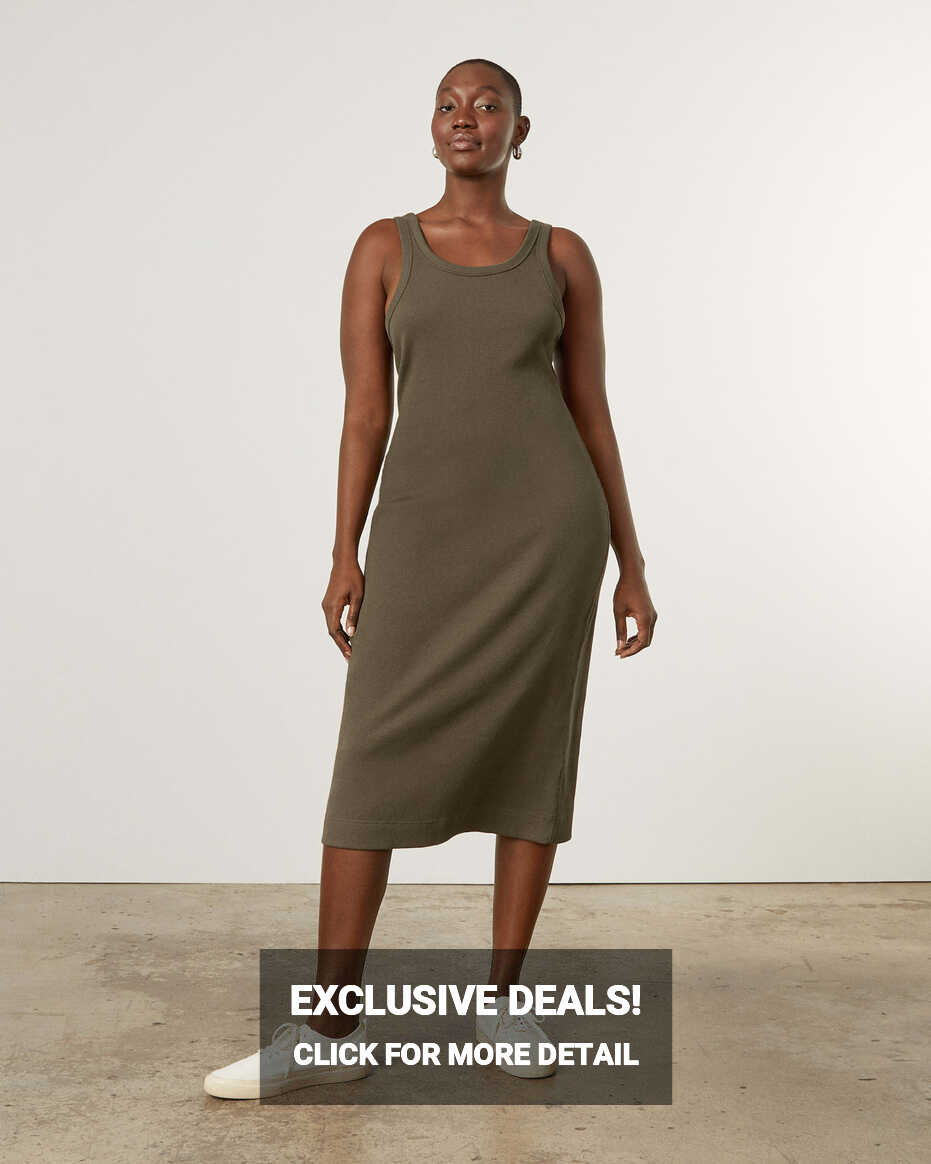 The &#39;90s Rib Dress Beech – Everlane