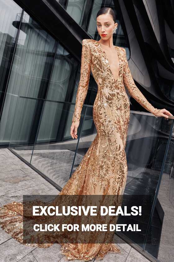 The Chicest Gold Wedding Dresses To Shop Now - 20 Gold Wedding Dresses