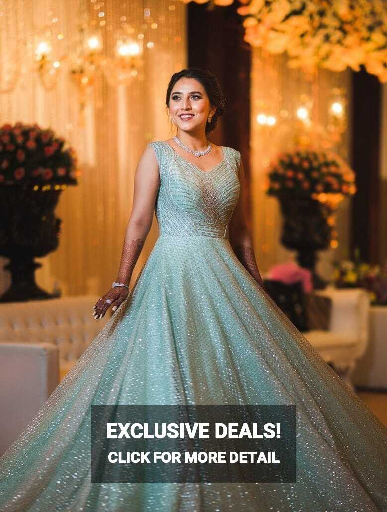 The Most Stylish Wedding Reception Gown For Indian Bride!