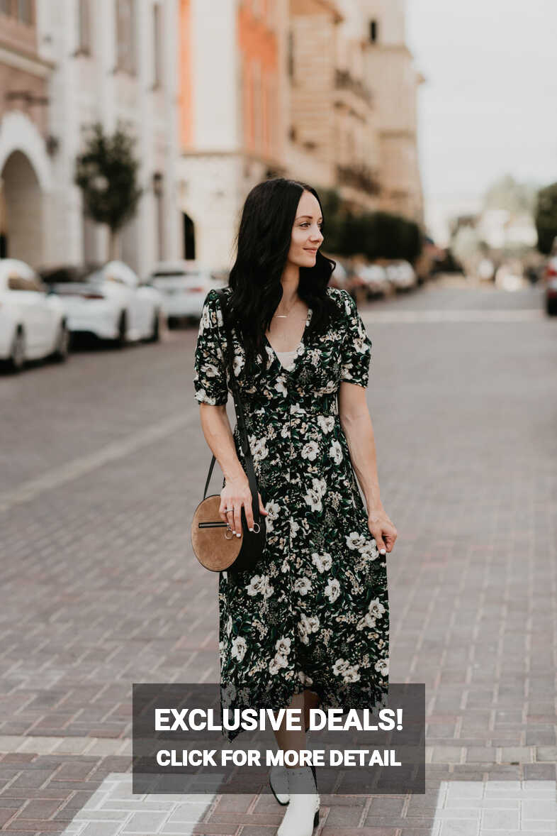 The Perfect Floral Midi Dress to Transition into Fall | Outfits ...