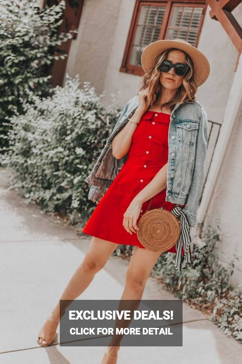 The Perfect Red Summer Dress for 4th of July - Leah Behr